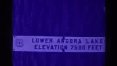 Angora Lakes California (1938): View Of Black And White Lower Angora Lake