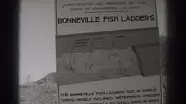 Bonneville Dam Oregon (1938): Picture Of A Commercial Establishment Sign