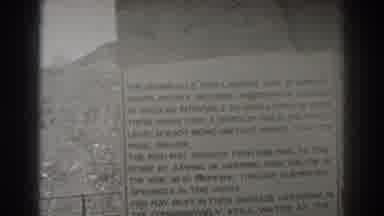 Bonneville Dam Oregon (1938): Older Video Filming A Sign And Then Cuts To Water
