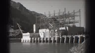 Bonneville Dam Oregon (1938): Black And White Footage Of Bonneville Dam