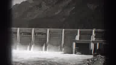 Bonneville Dam Oregon (1938): The Camera Pans Across The Dam And Captures The