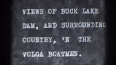 Bucks Lake California (1938): Lake Damn And Area Around Where The Boatmen Float