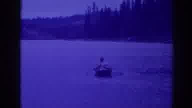 Bucks Lake California (1938): Two Views Of People Rowing Boats On Body Of Water At