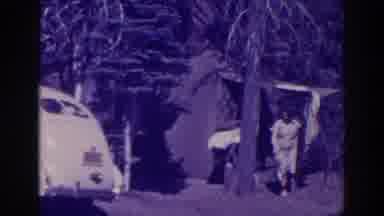 Bucks Lake California (1938): People In A Hut In The Middle Of The Forest