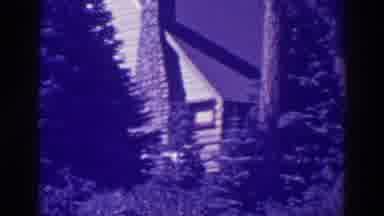 Bucks Lake California (1938): View Of Red And Yellow Brick Chimney On A Sunny Day