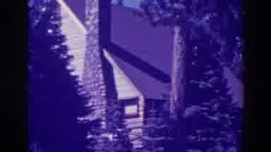 Bucks Lake California (1938): The View Of The Side Of The House With A Chimney