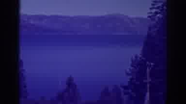 Bucks Lake California (1938): Beautiful Image Of A Mountain Bathed By A Blue Lake