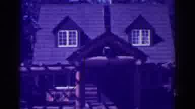El Dorado City California (1938): View Of Brown And Red House On A Sunday