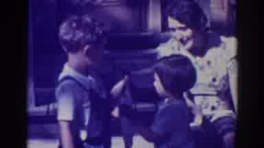 El Dorado City California (1938): Boy Catching Fish And Sharing With Sister