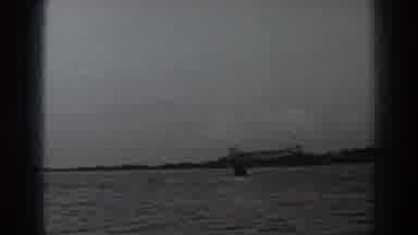 Fort Ross California (1938): Ship In The Water In Grey Scale