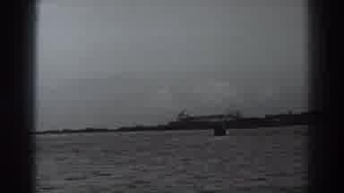 Fort Ross California (1938): Vintage Low Frame Seashore Sea And Submarine View