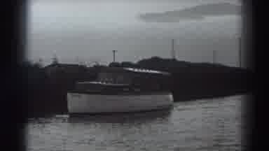 Fort Ross California (1938): Boat Travels Near The Shore During A Day With Sparse