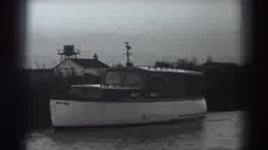 Fort Ross California (1938): Boat Driving Along The River Bank