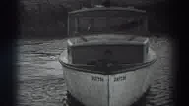 Fort Ross California (1938): Old Black And White Video Of A Boat Floating Down The
