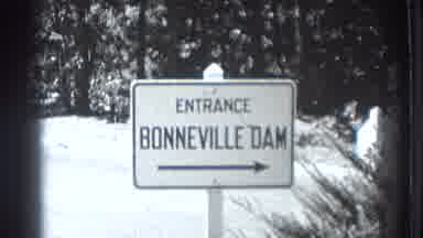Fort Ross California (1938): Sign Reads Entrance Bonneville Dam And View Of Boat