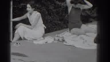 Southhampton New York (1937): Having A Smoke While Hanging Out With The Girls On