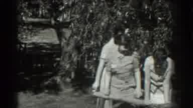 Southhampton New York (1937): Group Of Cheerful Woman Gather Around A Small Bridge