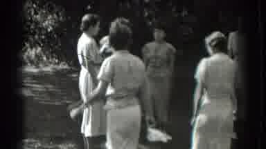 Southhampton New York (1937): Neighborhood Women Gather Socially Amid A Sunshine
