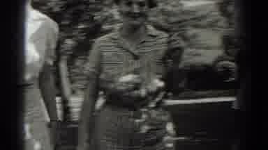 Southhampton New York (1937): Three Women Walking From Underneath Tree On A Sunny