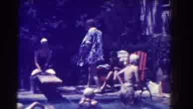 Southhampton New York (1937): Gathering Of Women At Backyard Pool With Woman