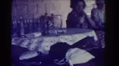 Southhampton New York (1937): Girls Chatting In A Room With A Table Many Bottles