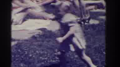 Southhampton New York (1937): Young Girl Wanders In A Yard During A Summer Picnic