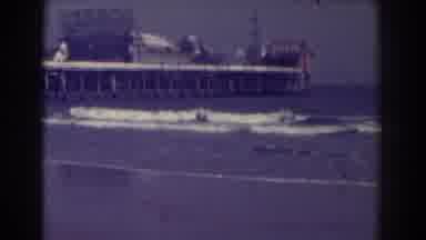 Atlantic City New Jersey (1938): The Camera Captures The Waves Lapping The Shore