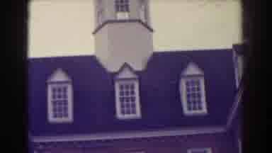 Atlantic City New Jersey (1938): White Old Clock Tower Red Walls And Black Roof