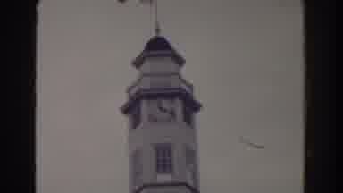 Atlantic City New Jersey (1938): Images Of Some Buildings In A City And Some Flags