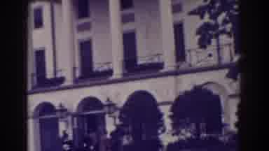 Atlantic City New Jersey (1938): View Of White Building And Tree On A Clear Day