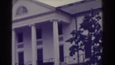 Atlantic City New Jersey (1938): Huge White House With Big Pillars At The Front Of