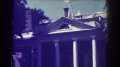 Atlantic City New Jersey (1938): Beautiful Home With Columns With Satellite Dish