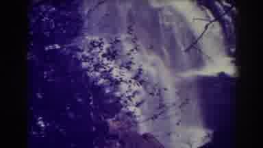BLACKWATER FALLS WEST VIRGINIA-1938: Huge Waterfall Falling Down On Rocks With
