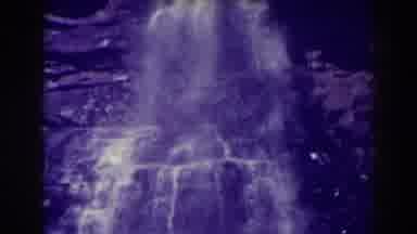 Blackwater Falls West Virginia (1938): Closeup View Of Black Waterfalls On A Clear