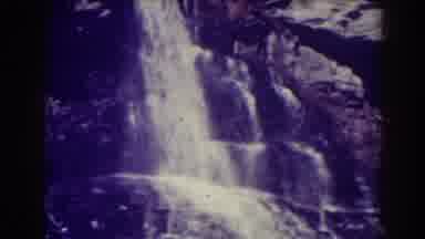 Blackwater Falls West Virginia (1938): Beautiful Nature Scene Of Falling Water