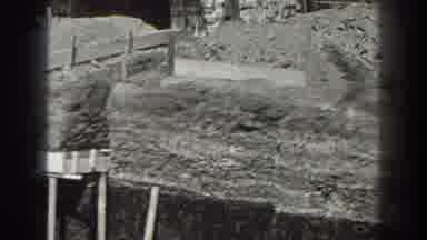 Cumberland Maryland (1938): The View Of A Construction Site Where No One Is