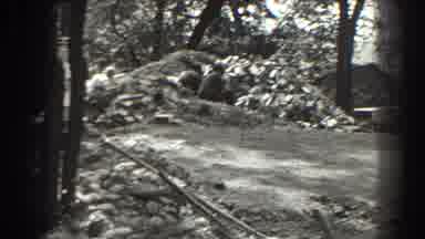 Cumberland Maryland (1938): Men Digging A Ditch Or Trench With Shovels In A Wooded