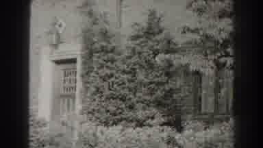 Cumberland Maryland (1938): View Of House Shrouded By Trees On A Sunny Day