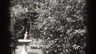 Cumberland Maryland (1938): Vintage Black White Garden With Masonry Rock Steps And