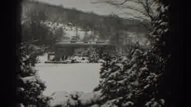 Martinsburg West Virginia (1938): A Small House Near The Hills Filled With Snow