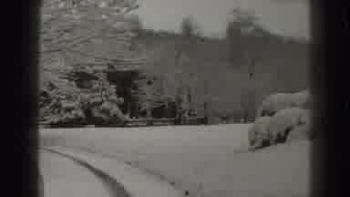 Martinsburg West Virginia (1938): Snow Covers Bare Trees Bushes Cabin And Roads A