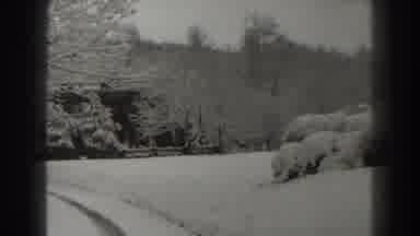 Martinsburg West Virginia (1938): Winter Time Outdoor Scenes Child Walks In Snow