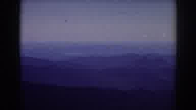 Mount Washington New Hampshire (1938): View From Up High Of A Blue Mountain Range