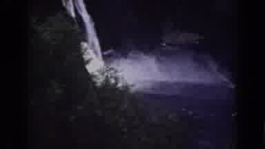 Mount Washington New Hampshire (1938): Water Flowing Over A Cliff Into A Lagoon