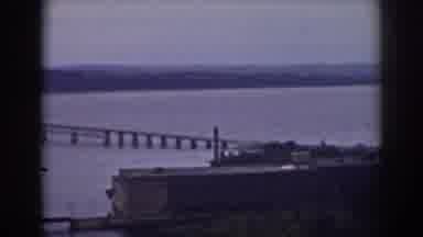 Mount Washington New Hampshire (1938): A Long Bridge Crossing Over A River