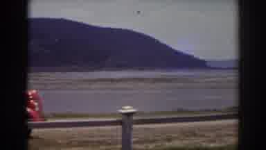 Mount Washington New Hampshire (1938): A Man Drives By A Car On A Cart Pulled By A