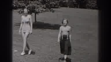 New Jersey (1938): Two Women Walking In Field