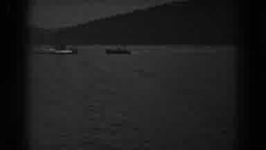 New Jersey (1938): Small Black Boat Approaches White Boat In Middle Of Lake