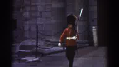 Quebec (1938): British Soldier Guard Wearing Uniform Carrying Rifle Marching In