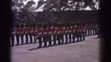 Quebec (1938): Men In Beefeater Uniforms Move Guns In Unison During Military